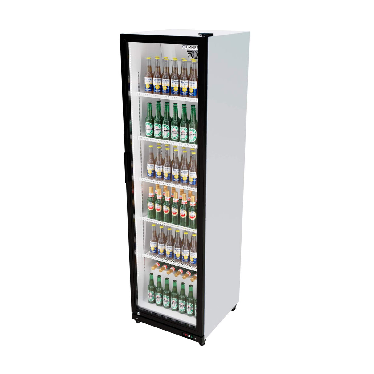 Empire Single Door Upright Display Cooler – Commercial Glass Door Fridge Merchandiser | CL-390 Upright Single Door Bottle Coolers Empire