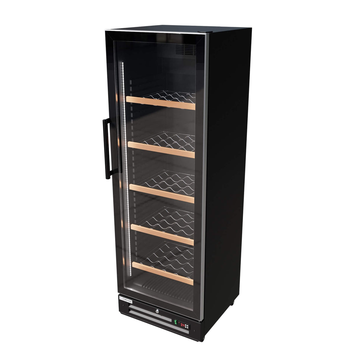 Empire Single Door Upright Wine Cooler – 78 Bottle 360L Commercial Display Fridge | CL-375WD Wine Coolers Empire