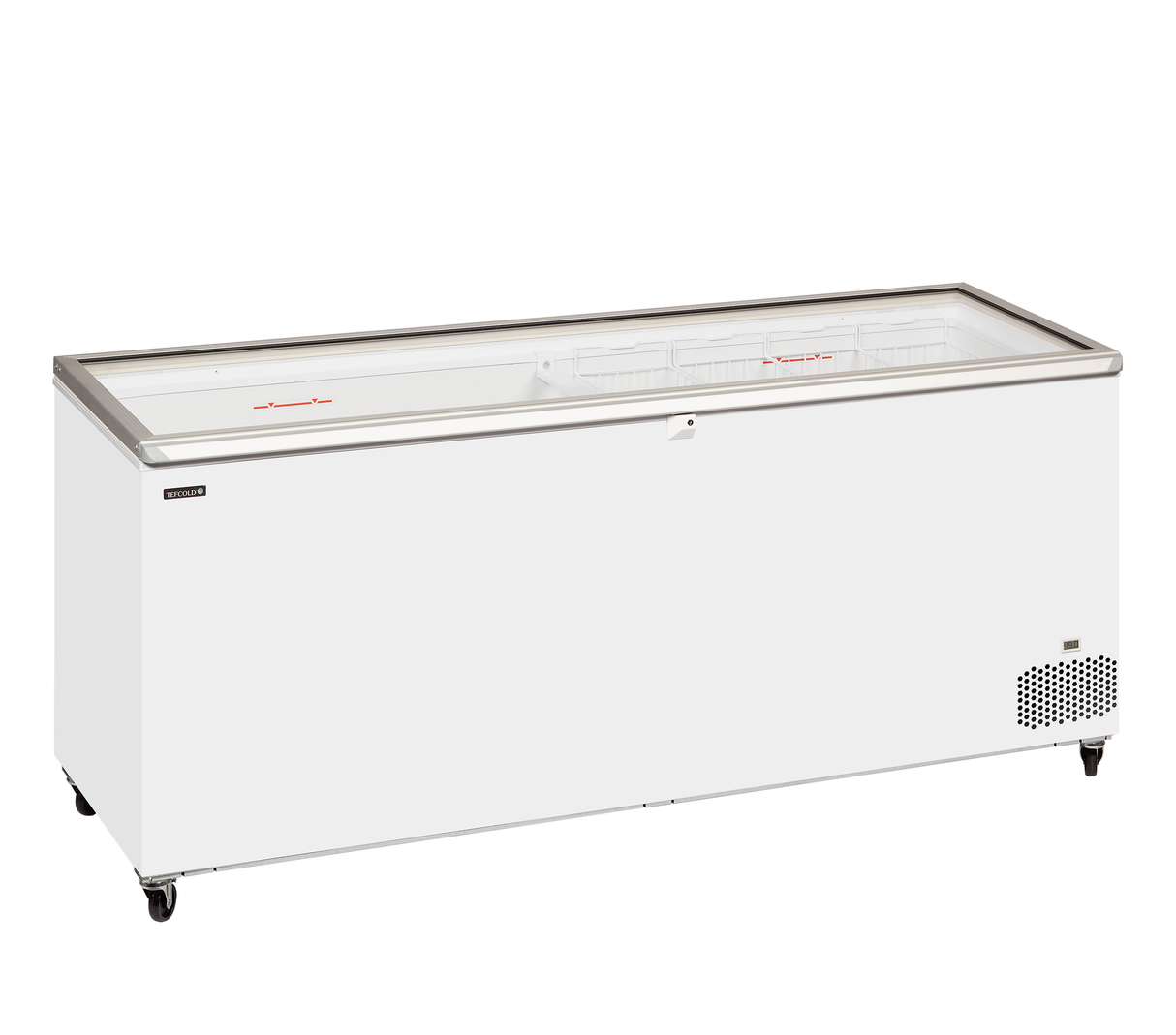 Hinged Glass Lid Chest Freezer