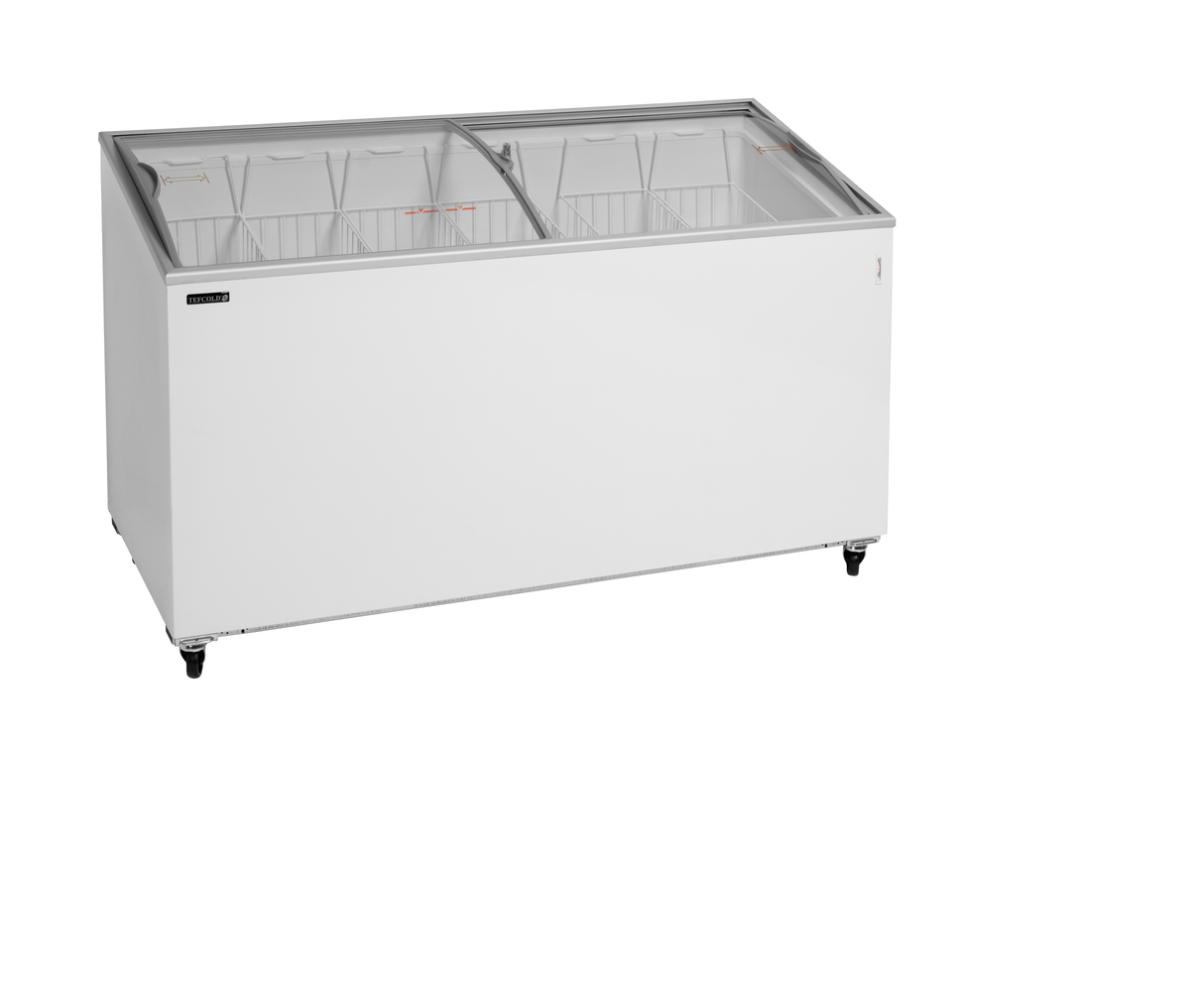 Sliding Curved Glass Lid Chest Freezer