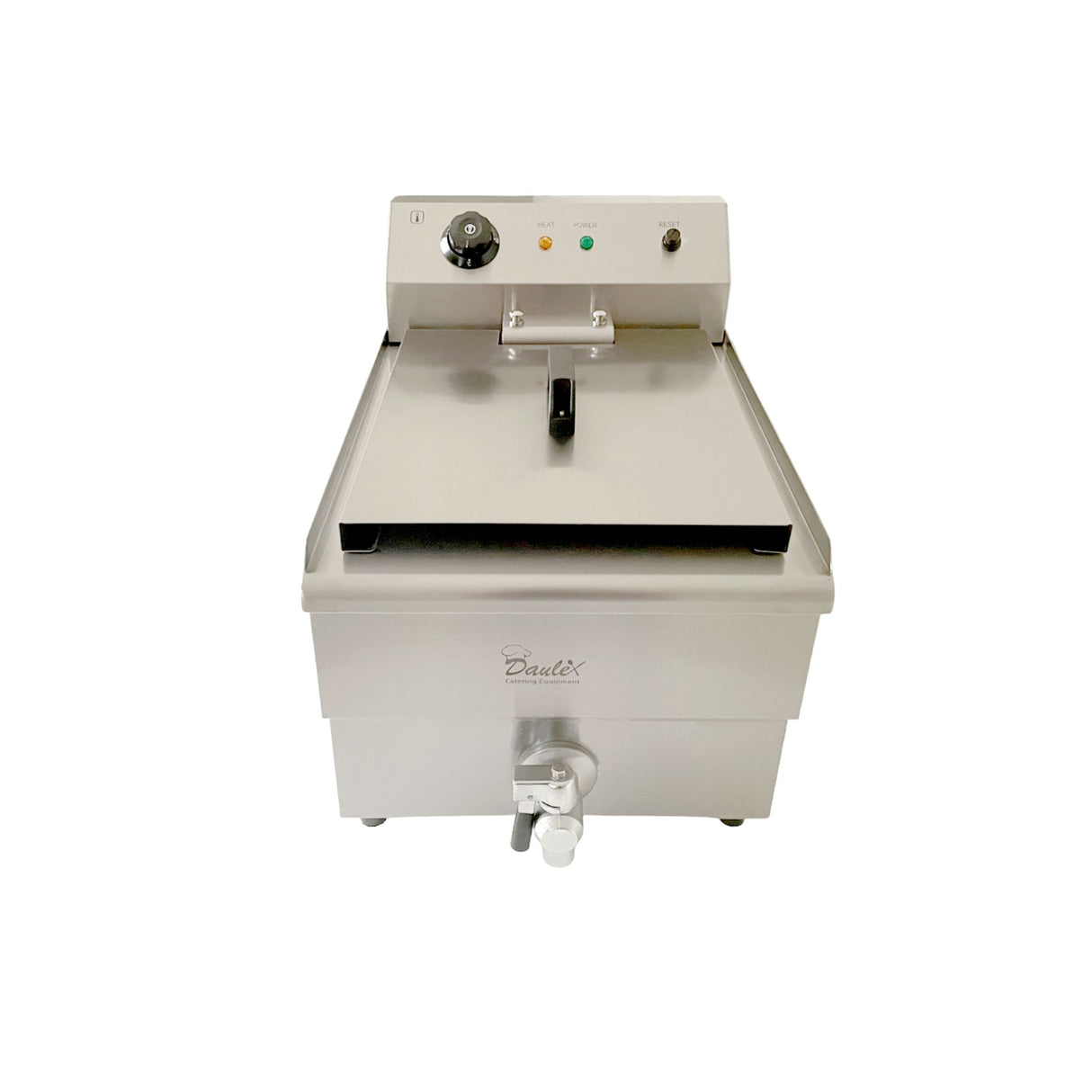 Davlex stainless steel 13 litre electric fryer front