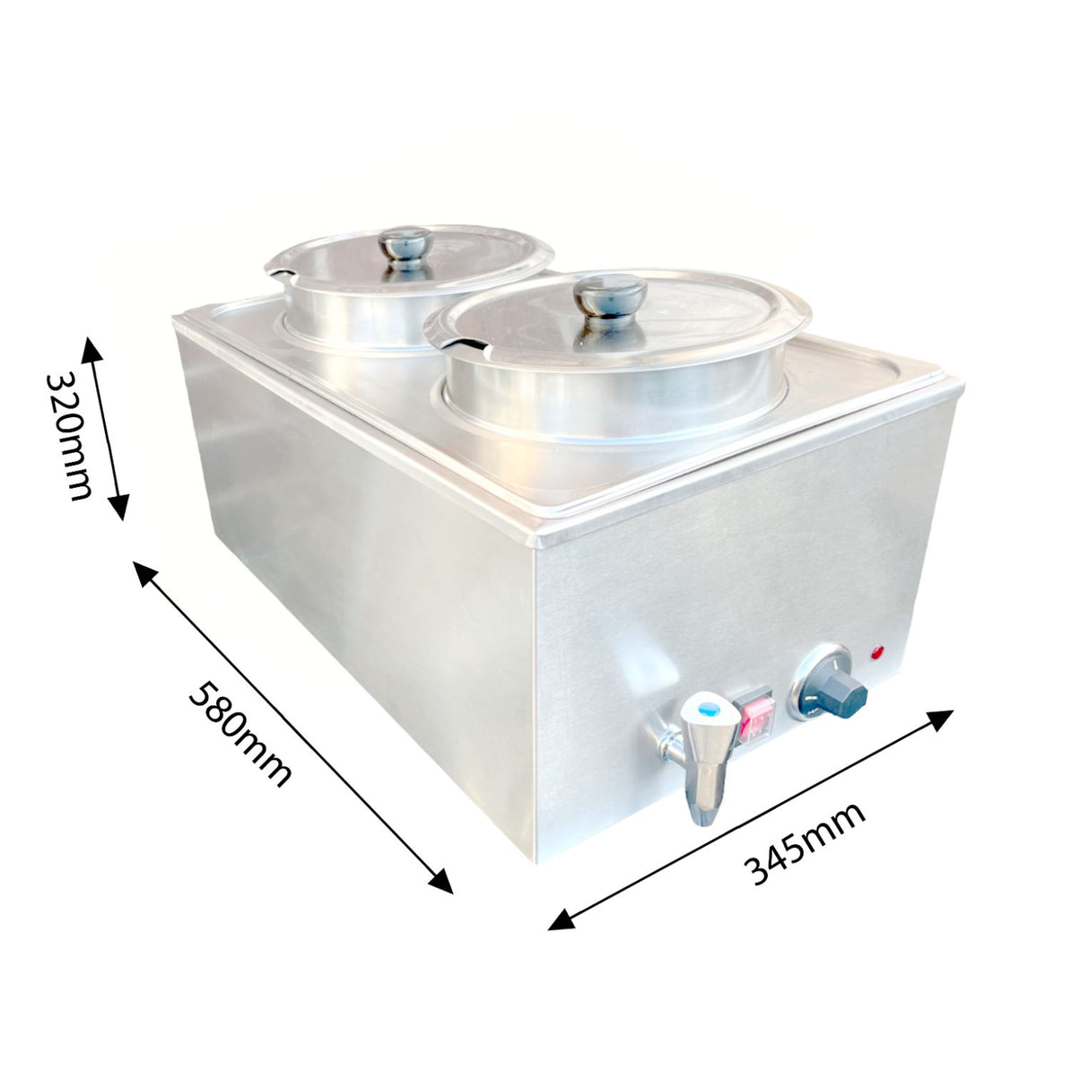 2 Pot Bain Marie Commercial Kitchen Davlex