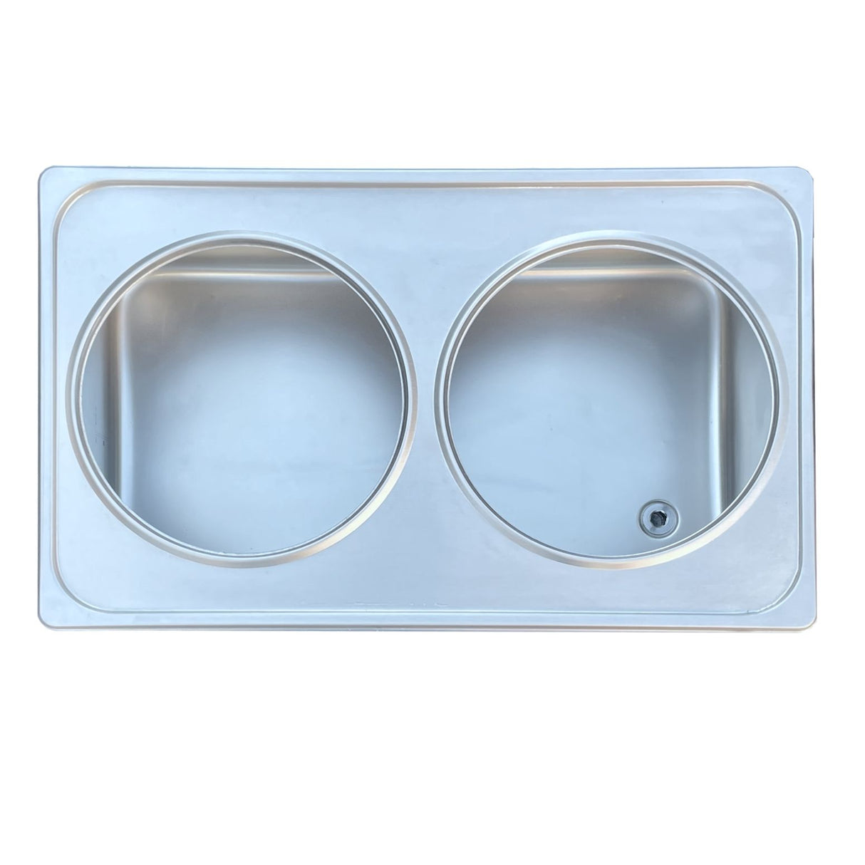2 pot stainless steel bain marie davlex