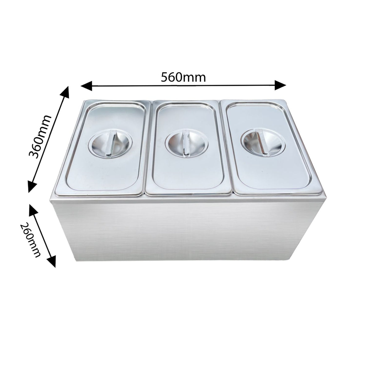 3 pot bain marie measurements Davlex
