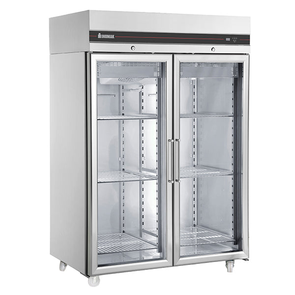 Inomak Double Glass Door Heavy Duty 2/1 Freezer 1432L