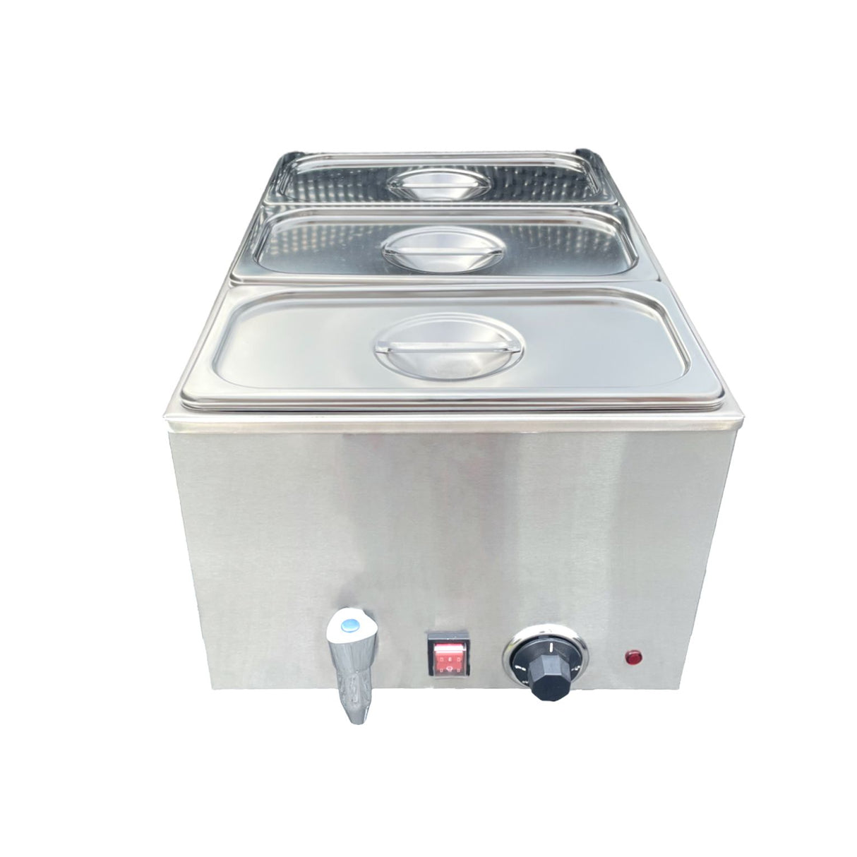 Davlex stainless steel 3 pot bain marie