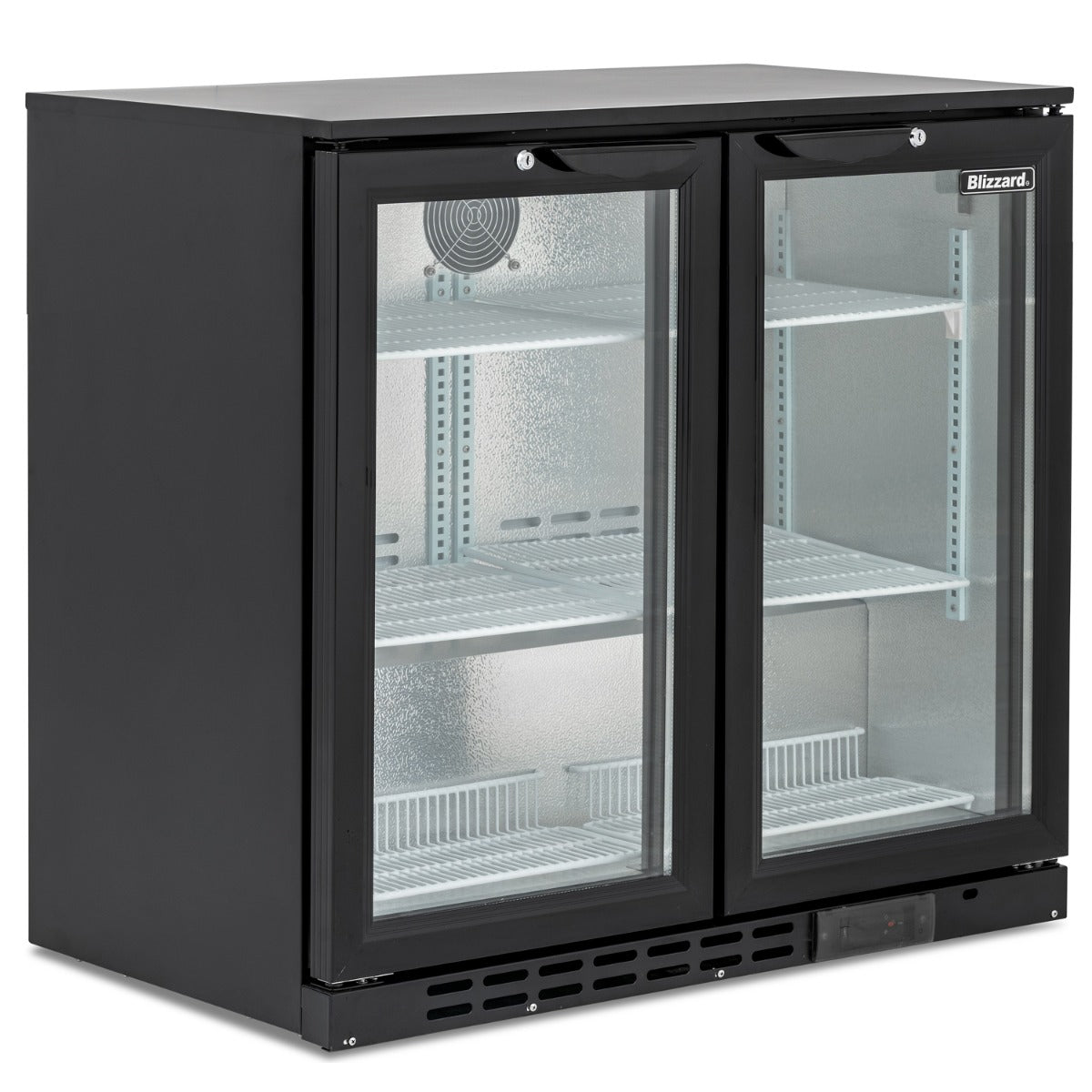 Blizzard Double Door Low Height Bar Bottle Cooler (168 Btl)