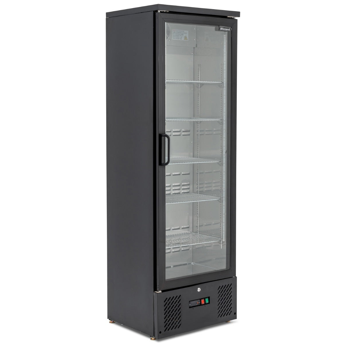 Blizzard Upright Single Door Bar Bottle Cooler (324 BTL)