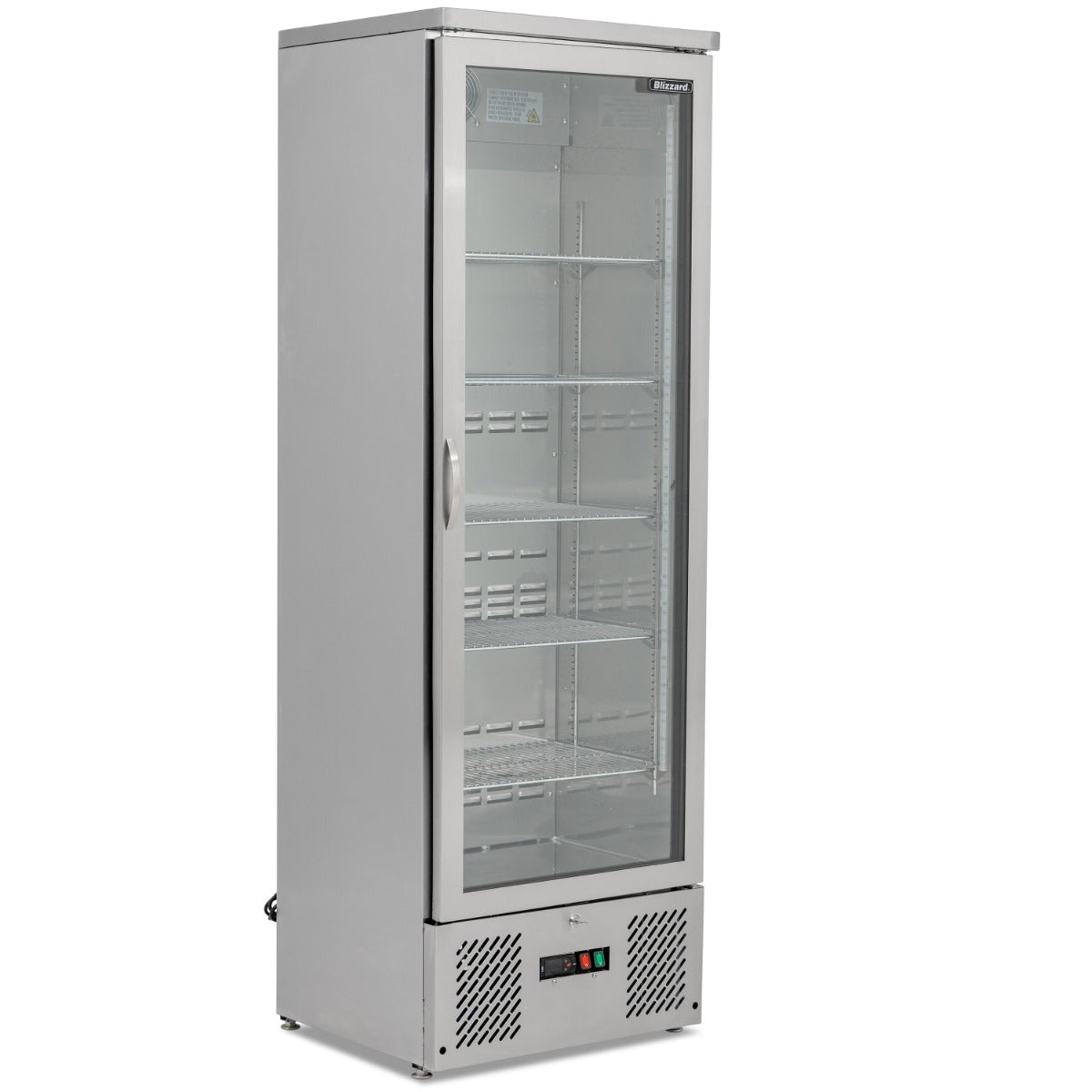 Blizzard Upright Single Door SS Bar Bottle Cooler (324 BTL)