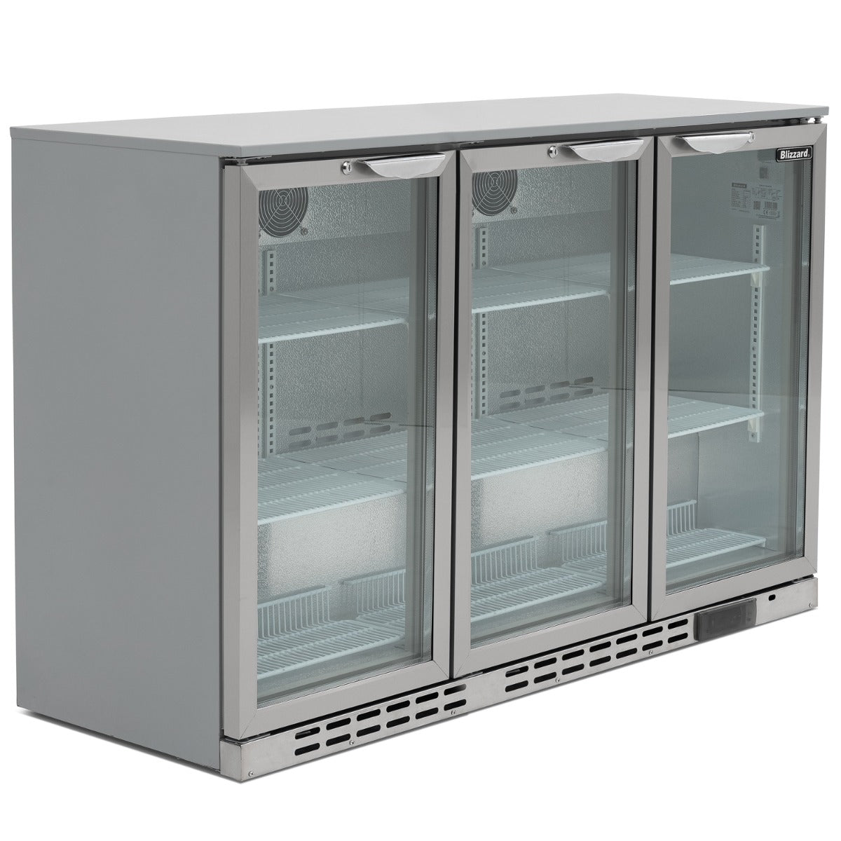 Blizzard Triple Door SS Bar Bottle Cooler (338 Bottles)