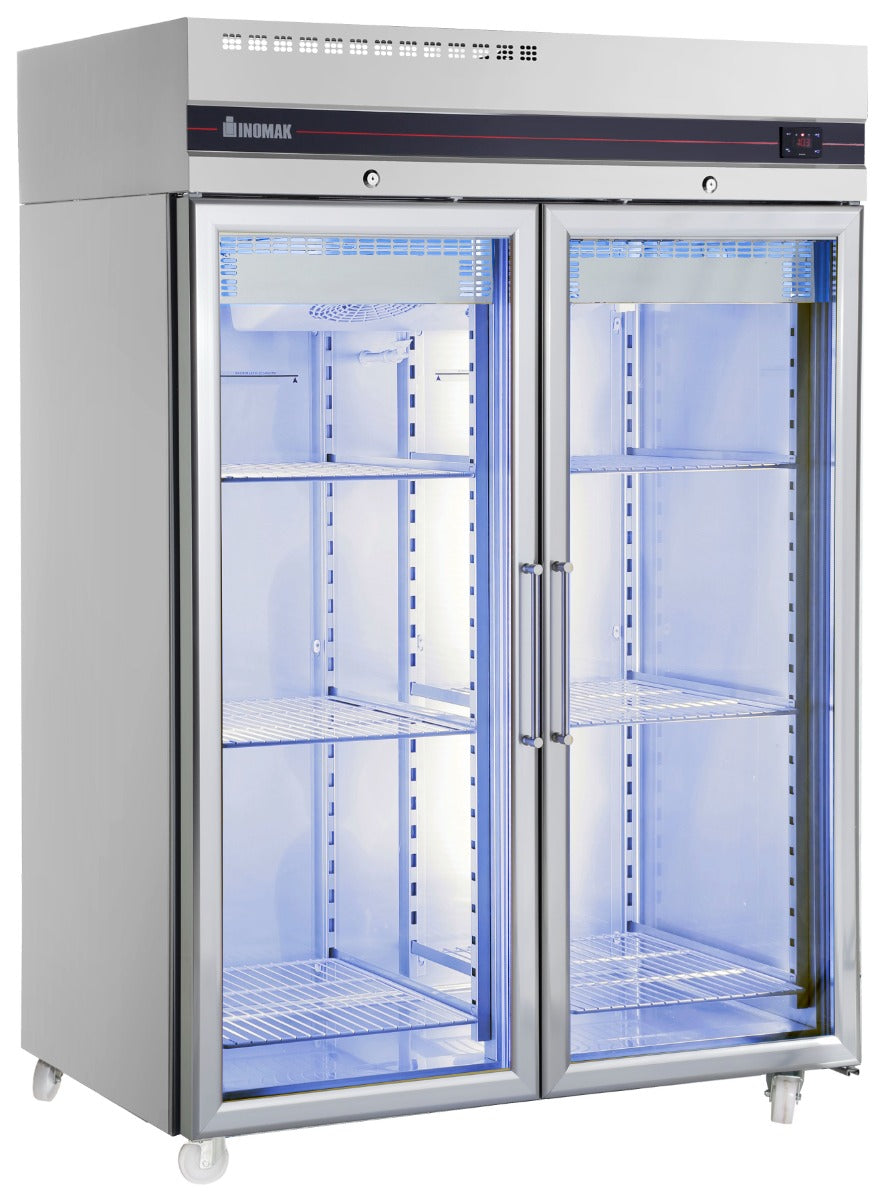 Inomak Double Glass Dr Heavy Duty 2/1 Refrigerator 1432L