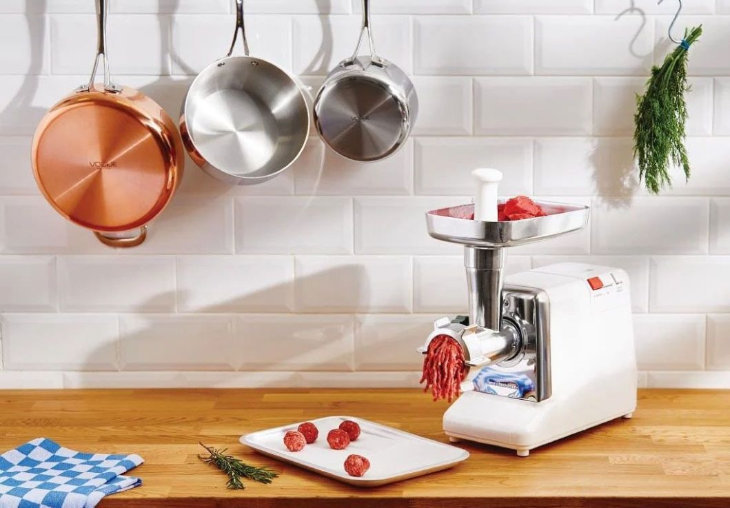 davlex meat mincer in kitchen