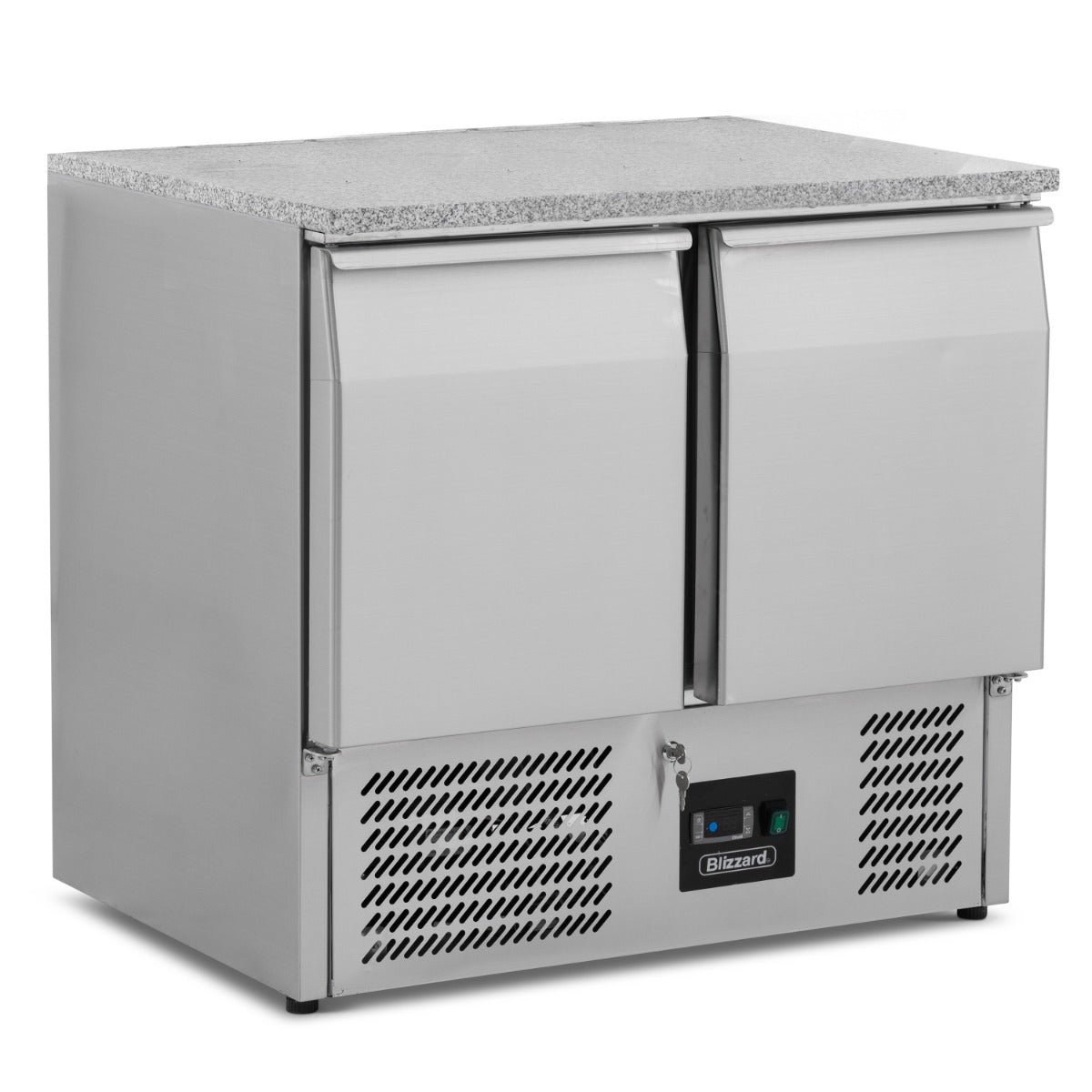 Blizzard 2 Dr Compact GN Counter with Granite Worktop 240L