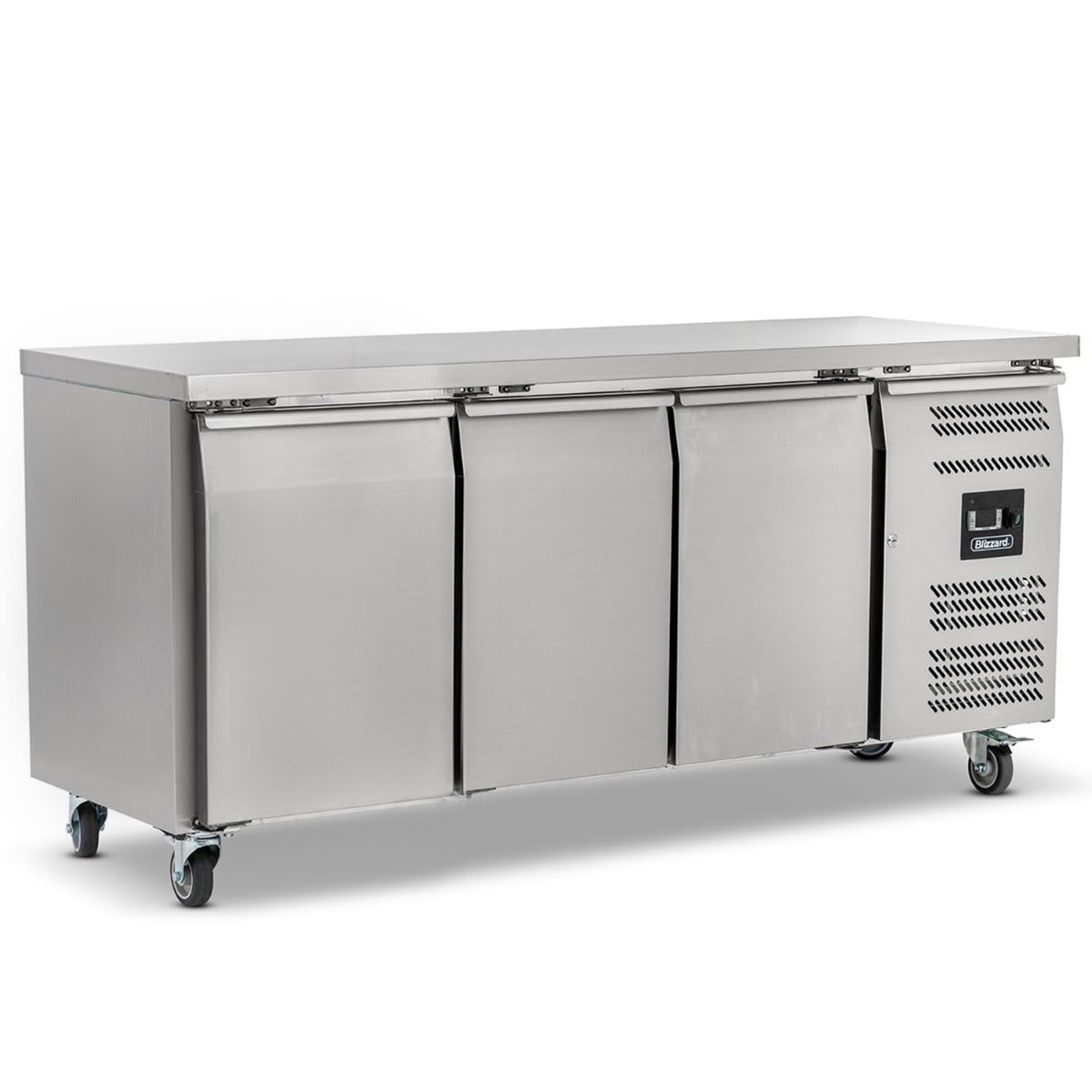 Blizzard 3 Door Slimline 600mm Depth Freezer Counter 339L