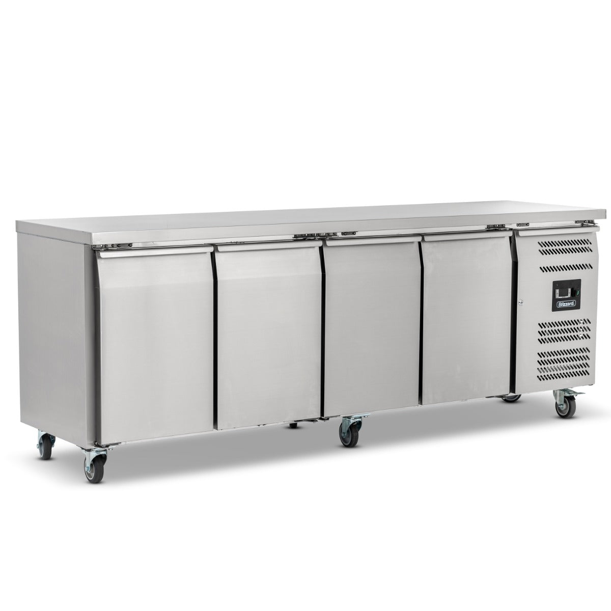 Blizzard 4 Door GN1/1 Freezer Counter Without Upstand 553L