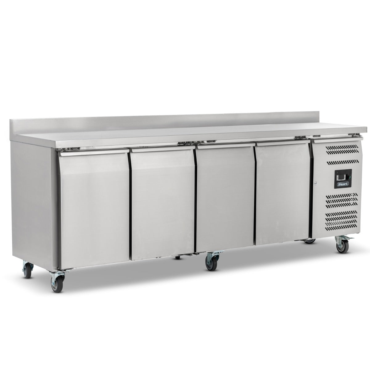 Blizzard 4 Door GN1/1 Freezer Counter with Upstand 553L