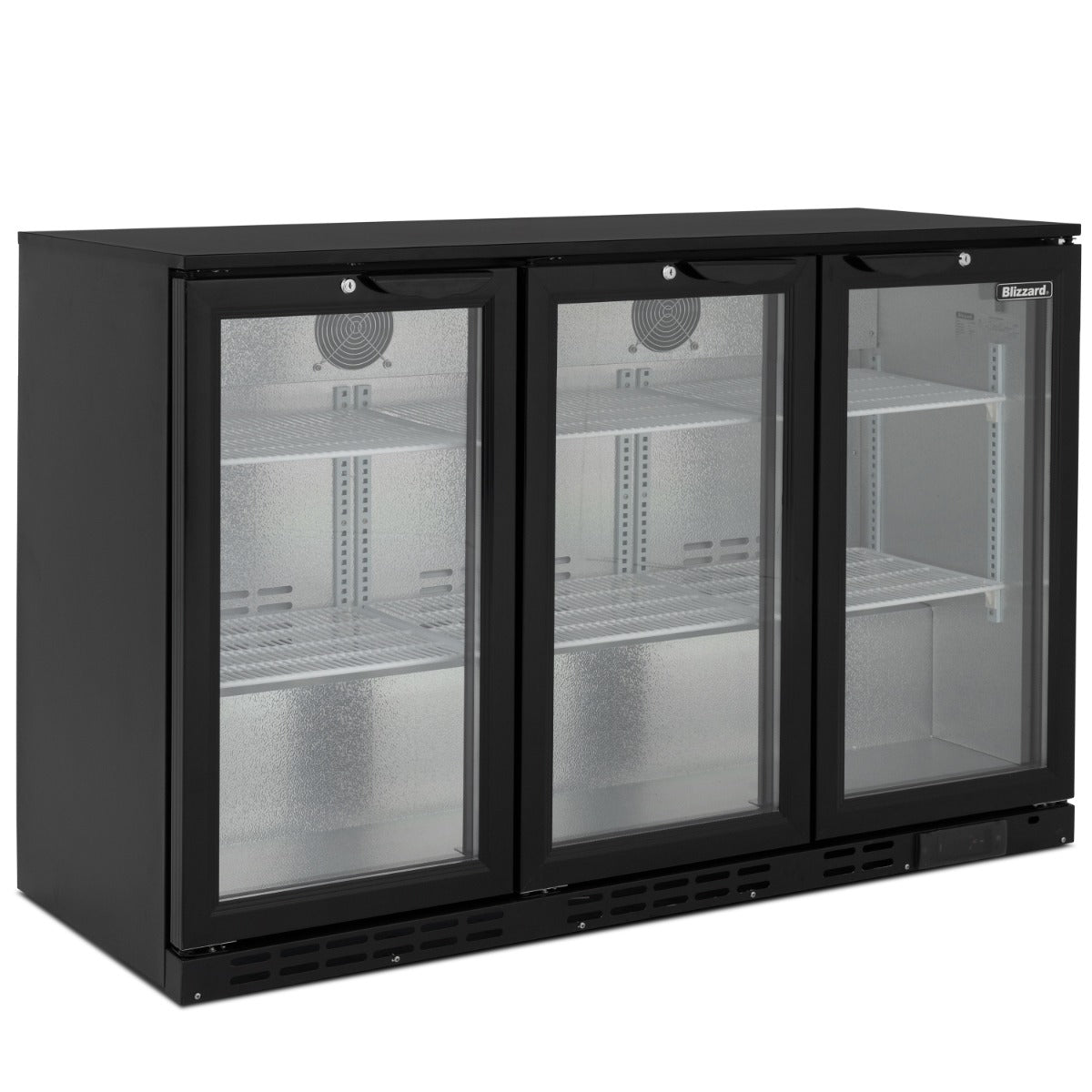 Blizzard Triple Door Low Height Bar Bottle Cooler (276Btl)