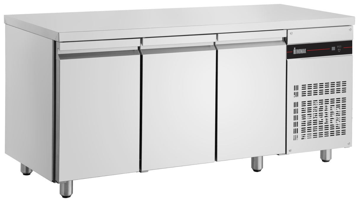 Inomak 3 DOOR SLIMLINE 600MM DEPTH COUNTER 353L