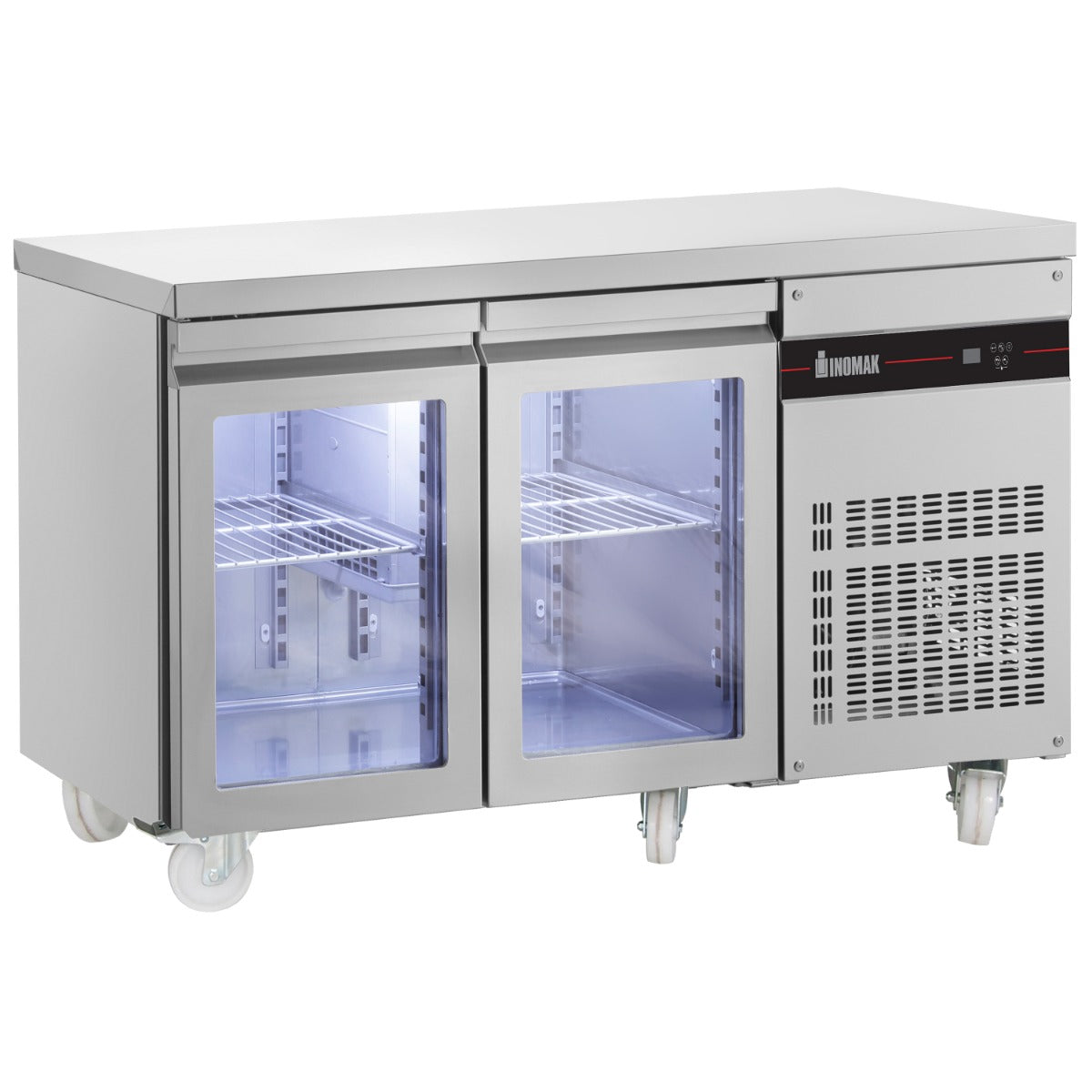 Inomak 2 GLASS DOOR 1/1 GASTRONORM COUNTER 274L