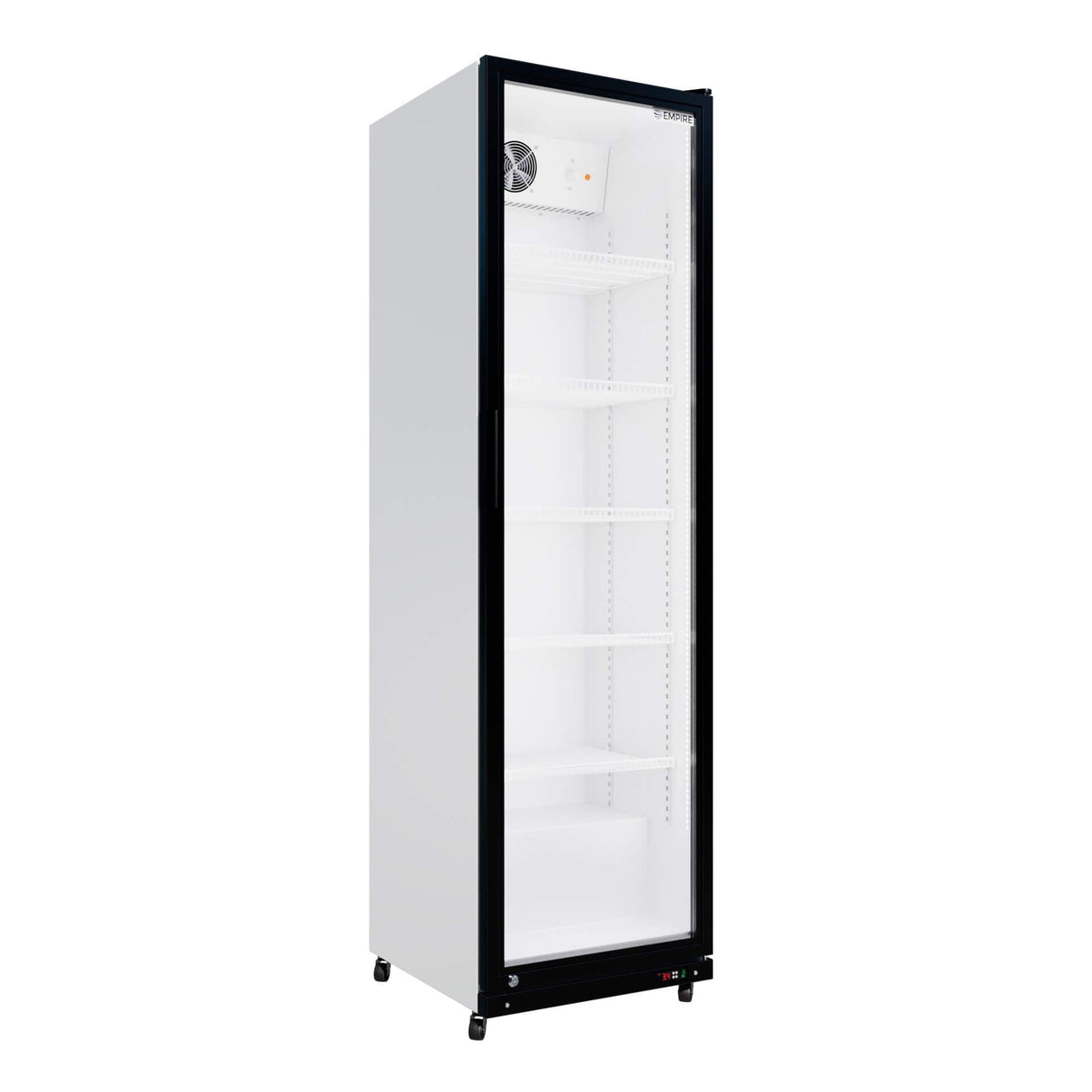 Empire Single Door Upright Display Cooler – Commercial Glass Door Fridge Merchandiser | CL-390 Upright Single Door Bottle Coolers Empire
