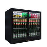 Empire Double Door Bottle Cooler – Low 835mm Height Sliding Door Commercial Back Bar Fridge | CL-210SC Double Door Bottle Coolers Empire