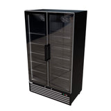Empire Double Door Upright Back Bar Bottle Cooler – 879L Commercial Glass Door Display Fridge Merchandiser | CL-1000W Upright Double Door Bottle Coolers Empire