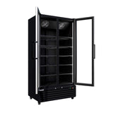 Empire Double Door Upright Back Bar Bottle Cooler – 776L Commercial Glass Door Display Fridge Merchandiser | CL-800W Upright Double Door Bottle Coolers Empire