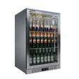 Empire Single Door 138L Stainless Steel Bottle Cooler – Commercial Back Bar Fridge | CL-130H-S Single Door Bottle Coolers Empire
