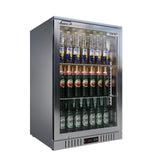 Empire Single Door 138L Stainless Steel Bottle Cooler – Commercial Back Bar Fridge | CL-130H-S Single Door Bottle Coolers Empire
