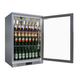 Empire Single Door 138L Stainless Steel Bottle Cooler – Commercial Back Bar Fridge | CL-130H-S Single Door Bottle Coolers Empire