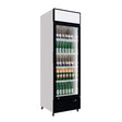 Empire Single Door Display Cooler – 375L Commercial Fridge with Merchandising Canopy | CL-370 Upright Double Glass Door Chillers Empire