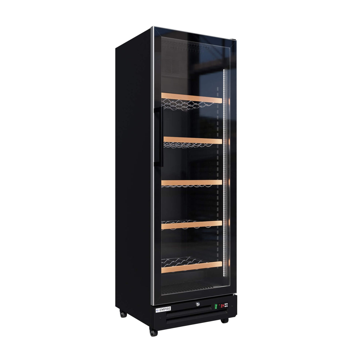 Empire Single Door Upright Wine Cooler – 78 Bottle 360L Commercial Display Fridge | CL-375WD Wine Coolers Empire
