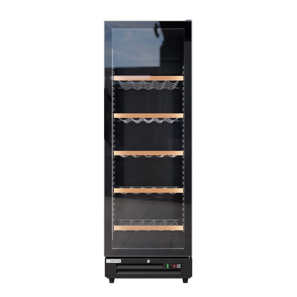 Empire Single Door Upright Wine Cooler – 78 Bottle 360L Commercial Display Fridge | CL-375WD Wine Coolers Empire