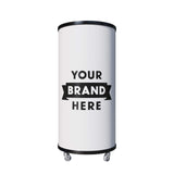 Empire Drinks Can Bottle Dump Impulse Barrel Mobile Cooler White - EMP-CC77 Single Door Bottle Coolers Empire