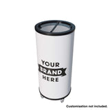 Empire Drinks Can Bottle Dump Impulse Barrel Mobile Cooler White - EMP-CC77 Single Door Bottle Coolers Empire