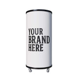 Empire Drinks Can Bottle Dump Impulse Barrel Mobile Cooler White - EMP-CC77 Single Door Bottle Coolers Empire