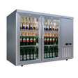 Empire High Capacity Stainless Steel Double Door Bottle Cooler Hinged Undercounter Low Height Side Cooling - CL-305HR Double Door Bottle Coolers Empire