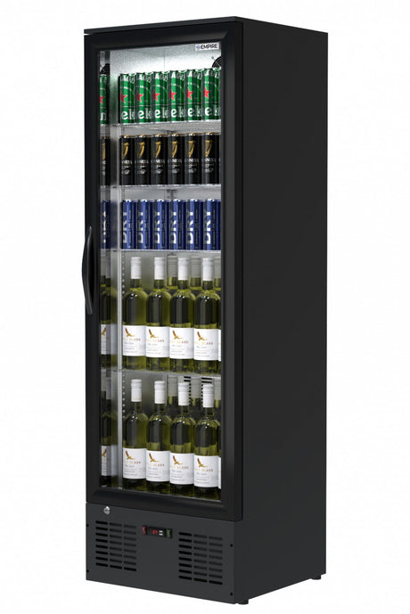 Empire Single Door Upright Back Bar Bottle Cooler – 295L Commercial Display Fridge | CL-310H Upright Single Door Bottle Coolers Empire