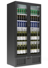 Empire Double Door Upright Back Bar Bottle Cooler – 466L Commercial Display Fridge | CL-510H Upright Double Door Bottle Coolers Empire