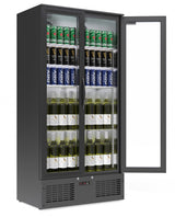 Empire Double Door Upright Back Bar Bottle Cooler – 466L Commercial Display Fridge | CL-510H Upright Double Door Bottle Coolers Empire