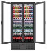 Empire Double Door Upright Back Bar Bottle Cooler – 466L Commercial Display Fridge | CL-510H Upright Double Door Bottle Coolers Empire