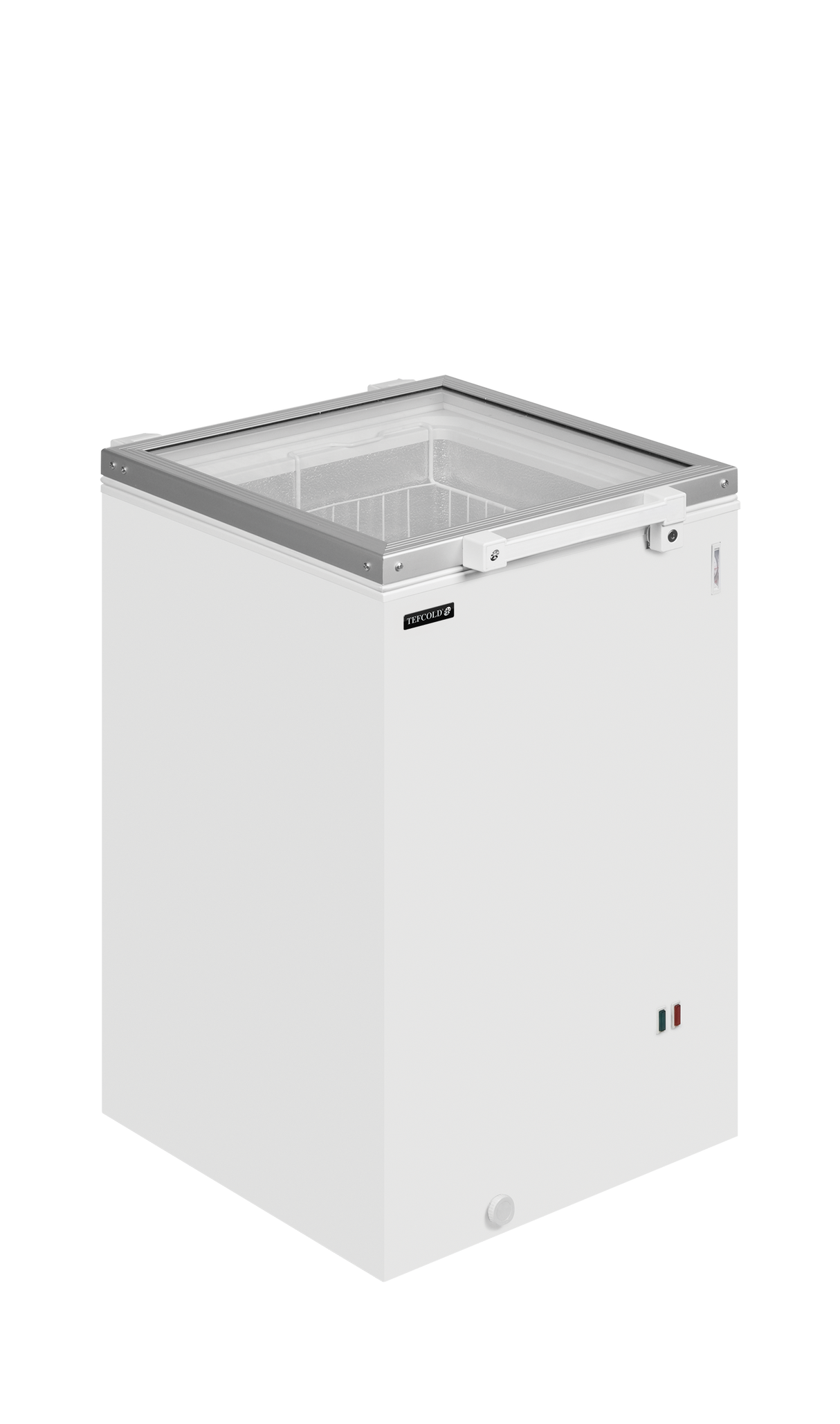 Hinged Glass Lid Chest Freezer