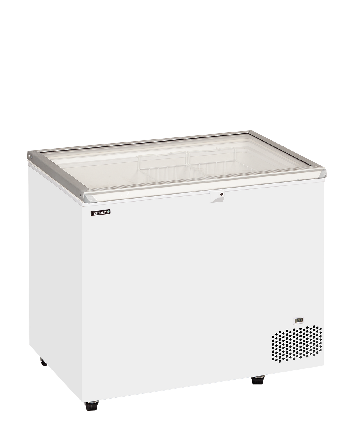 Hinged Glass Lid Chest Freezer