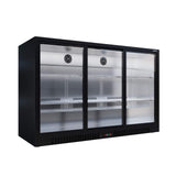 Empire Triple Door 330L Bottle Cooler – Sliding Door Commercial Back Bar Fridge | CL-320S Triple Door Bottle Coolers Empire