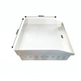 Davlex stainless steel large commercial griddle side