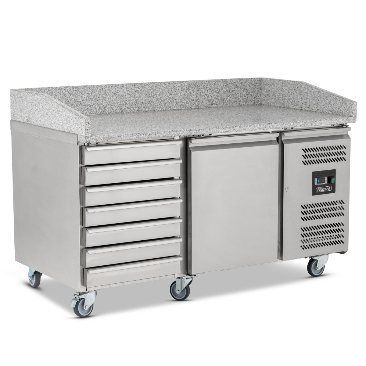 Blizzard 1 Dr Pizza Prep Counter with Neutral drawers 390L