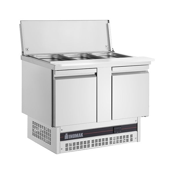 Inomak 2 DR GASTRONORM SALADETTE WITH CUTTING BOARD 245L